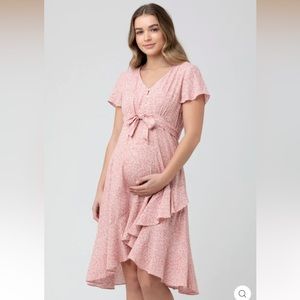 Ripe maternity Vanessa tie front dress